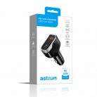 Astrum PRO GO PD85 autós szivar gyorstöltő 1X USB (18W), 1X Type-C (65W) csatlakozóval fekete