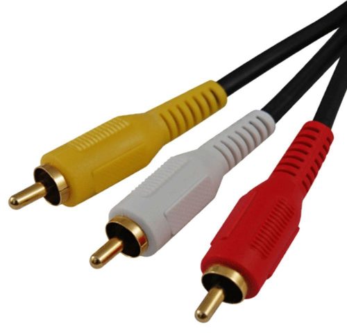 Astrum 3xRCA apa - 3xRCA apa 3.0 méter Videó kábel kék CB-3RCA03-BL