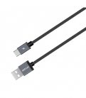 Astrum UT610 USB - Type-C 2.0 strapabíró erősített adatkábel fekete A53061-B