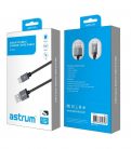 Astrum UT610 USB - Type-C 2.0 strapabíró erősített adatkábel fekete A53061-B