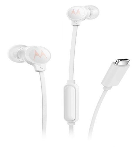 Motorola Earbugs 3C-S USB Type-C vezetékes headset mikrofonnal | Fehér