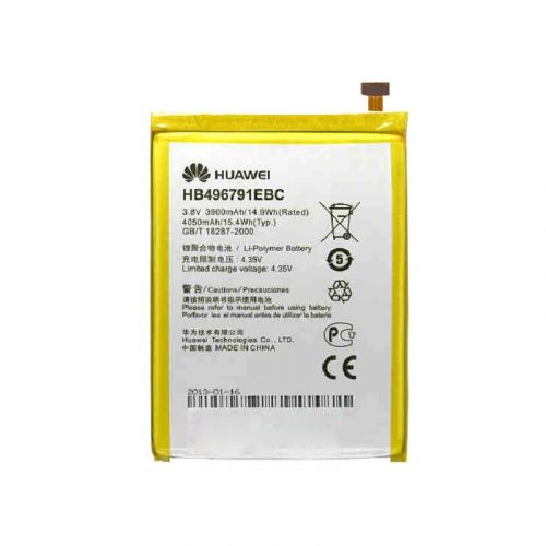 Huawei HB496791EBC (Ascend Mate) gyári akkumulátor Li-Polymer 3900mAh