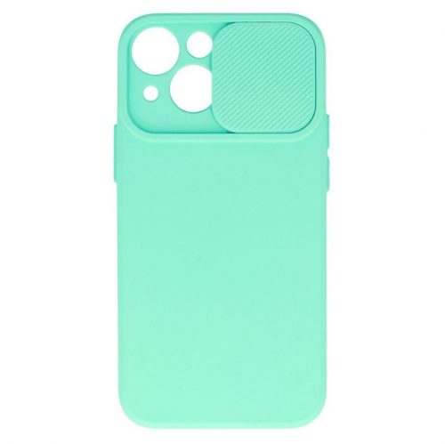 Camshield Soft - Apple iPhone 13 Pro (6.1) por- és kameravédős szilikon tok menta