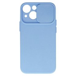   Camshield Soft - Apple iPhone 14 (6.1) por- és kameravédős szilikon tok világoslila