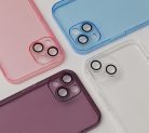 Slim Color Samsung A546 Galaxy A54 5G áttetsző lila hátlapvédő TPU tok kamera lencsevédővel