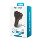 Forever CC-05 szivargyújtó töltő 3x USB foglalattal, (Max 4.8A) 24W