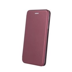   Forcell Elegance Xiaomi Redmi 10 oldalra nyíló mágneses könyv tok szilikon belsővel burgundi