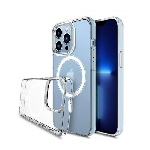 Magsafe Apple iPhone 11 (6.1) 2019 TPU/PC tok (vezetéknélküli töltéshez) átlátszó