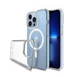   Magsafe Apple iPhone 13 Pro (6.1) TPU/PC tok (vezetéknélküli töltéshez) átlátszó