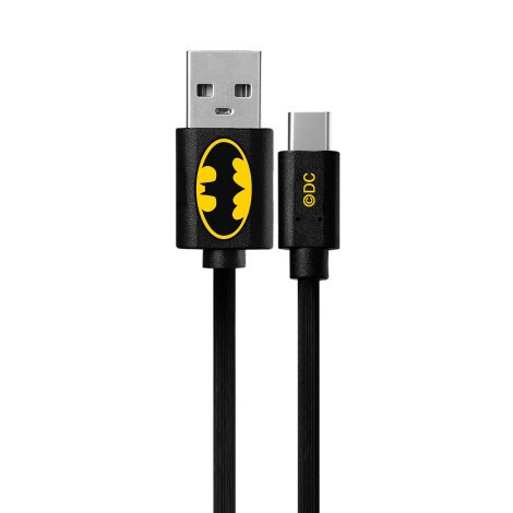 USB kábel DC - Batman 002 USB - MicroUSB adatkábel 1m fekete