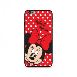   Disney prémium szilikon tok edzett üveg hátlappal - Minnie 008 Huawei P40 Pro piros (DPCMIN33427)