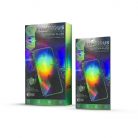 Fluoreszkáló Apple iPhone 7 / 8 / SE2 / SE3 előlapi üvegfólia kék