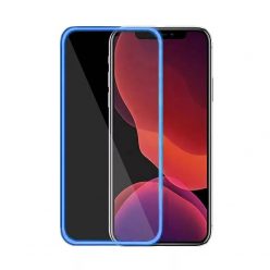   Fluoreszkáló Apple iPhone 11 Pro (5.8) 2019 előlapi üvegfólia kék