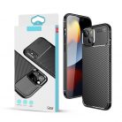 Carbon Armor Apple iPhone 14 Pro (6.1) vékony szilikon tok fekete