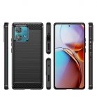 Carbon Pro Xiaomi Redmi Note 13 Pro+ 5G ütésálló TPU vékony szilikon tok fekete