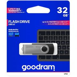   Goodram 32GB USB 3.2 fekete pendrive Artisjus matricával - UTS3-0320K0R11