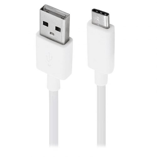 Huawei AP51 fehér gyári USB 2.0 USB - Type-C gyorstöltő adatkábel HL1121 1m 3A