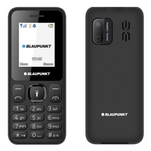 Blaupunkt V18 mobiltelefon, kártyafüggetlen, Dual SIM 2G, fekete