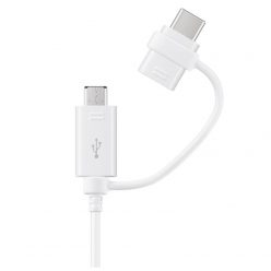   Samsung EP-DG930DWE fehér gyári USB - Type-c & Micro USB combo adatkábel