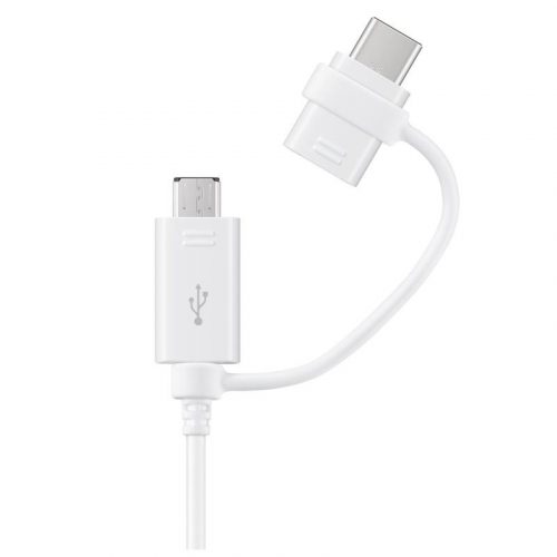 Samsung EP-DG930DWE fehér gyári USB - Type-c & Micro USB combo adatkábel