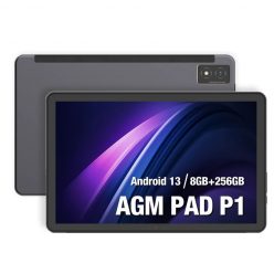   AGM PAD P1 4G ütés- és vízálló 8+256GB IP68 Tablet, kártyafüggetlen, Dual Sim, fekete