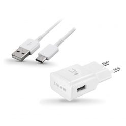   Samsung EP-TA20EWE gyári hálózati fehér gyorstöltő 2A 15W EP-DN930CWEDC USB - Type-C adatkábellel 1m