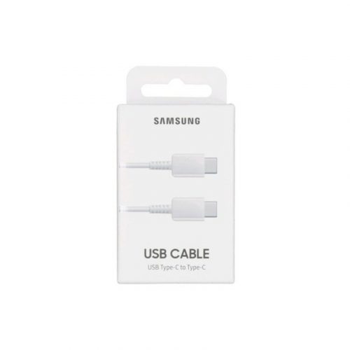 Bliszteres Samsung EP-DA705BWEGWW fehér gyári Type-C - Type-C adatkábel 1.0m