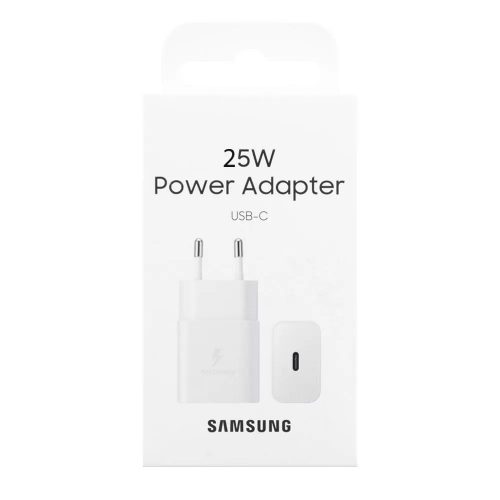 BLISZTERES Samsung EP-T2510NWEGEU gyári hálózati fehér gyorstöltő 3A 25W