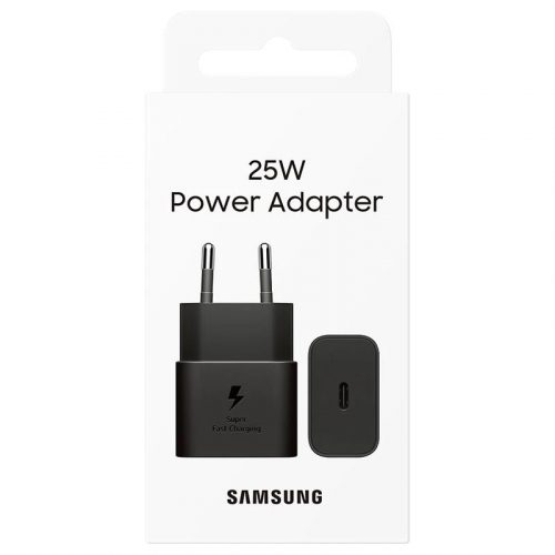 BLISZTERES Samsung EP-T2510NBEGEU gyári hálózati fekete gyorstöltő 3A 25W