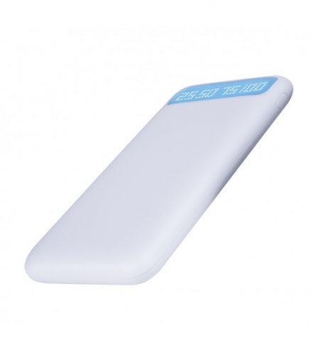 Astrum PB150 v2 gyorstöltő (QuickCharge 3.0) Power Bank 9000mAh, Li-Polymer akkucella, Dual USB 3A fehér 15W