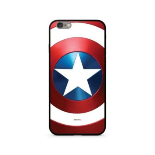 Marvel prémium szilikon tok edzett üveg hátlappal - Amerika Kapitány 026 Apple iPhone XS Max (6.5) (MPCCAPAM10208)