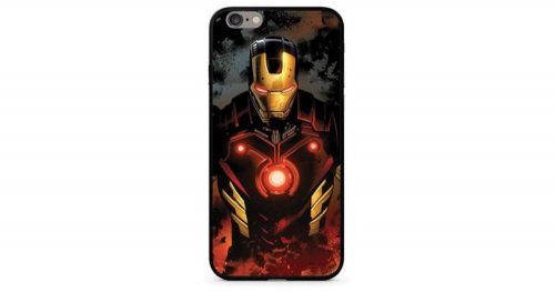 Marvel prémium szilikon tok edzett üveg hátlappal - Iron Man 023 Samsung G965 Galaxy S9 Plus (MPCIMAN7814)