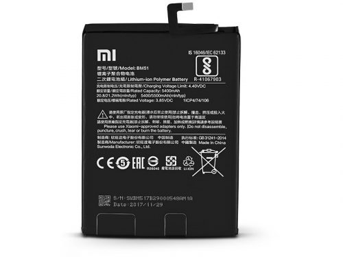 Xiaomi BM51 gyári akkumulátor Li-Ion Polymer 5500mAh (Mi Max 3)