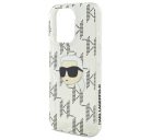 Karl Lagerfeld IML Karl Head Electroplated iPhone 16 Pro Max kemény hátlap tok, átlátszó KLHCP16XHKLPKHT