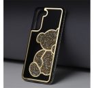 Teddy Bear iPhone 7 / 8 / SE 2020 / SE 2022 csillogó köves tok, arany