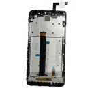 Xiaomi Redmi Note 3 kompatibilis LCD modul kerettel, OEM jellegű, fekete, Grade S+