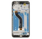 Huawei P8/P9 Lite (2017) kompatibilis LCD modul kerettel, OEM jellegű, fekete, Grade S+