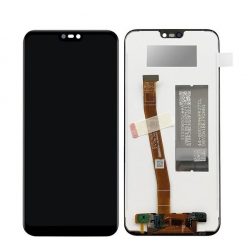   Huawei P20 Lite kompatibilis LCD modul, OEM jellegű, fekete, Grade S+