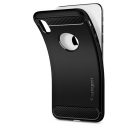 Spigen Rugged Armor Apple iPhone XR tok, Matte Black, fekete