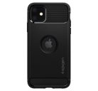 Spigen Rugged Armor Apple iPhone 11 tok, Matte Black, fekete