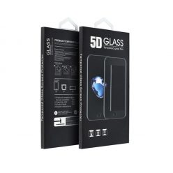   Samsung A415 Galaxy A41, 5D Full Glue hajlított tempered glass kijelzővédő üvegfólia, fekete