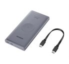 Samsung EB-U3300XJ power bank 10000 mAh (25W), vezeték nélküli töltés, szürke