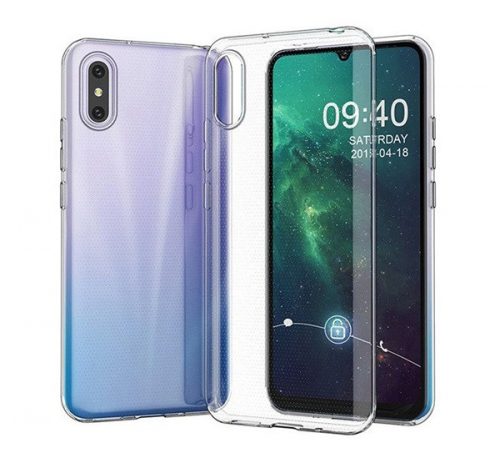 Xiaomi Redmi 9A ultra slim 0,3mm szilikon tok, átlátszó