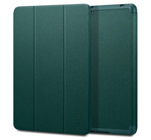 Spigen Urban Fit Apple iPad 10.2" oldalra nyíló tok, éjzöld