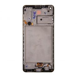   Samsung Galaxy A21s kompatibilis LCD modul kerettel, OEM jellegű, fekete