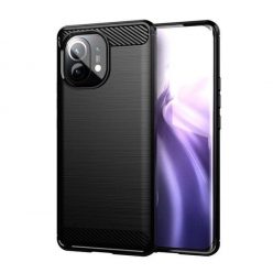 Forcell Carbon hátlap tok Xiaomi Mi 11, fekete