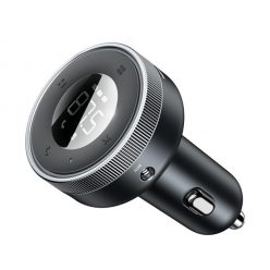   Baseus Enjoy autós szivargyújtó gyorstöltő és Bluetooth MP3/FM transzmitter, 2xUSB, 17W, fekete