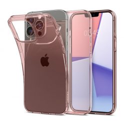   Spigen Crystal Flex Apple iPhone 13 Pro tok, Rose Crystal, rózsaszín-átlátszó