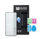 Apple iPhone 13 mini, 5D Full Glue hajlított tempered glass kijelzővédő üvegfólia, fekete