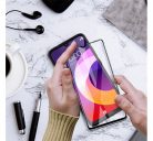 Apple iPhone 12/12 Pro Full Glue Ceramic hajlított tempered glass kijelzővédő üvegfólia, fekete